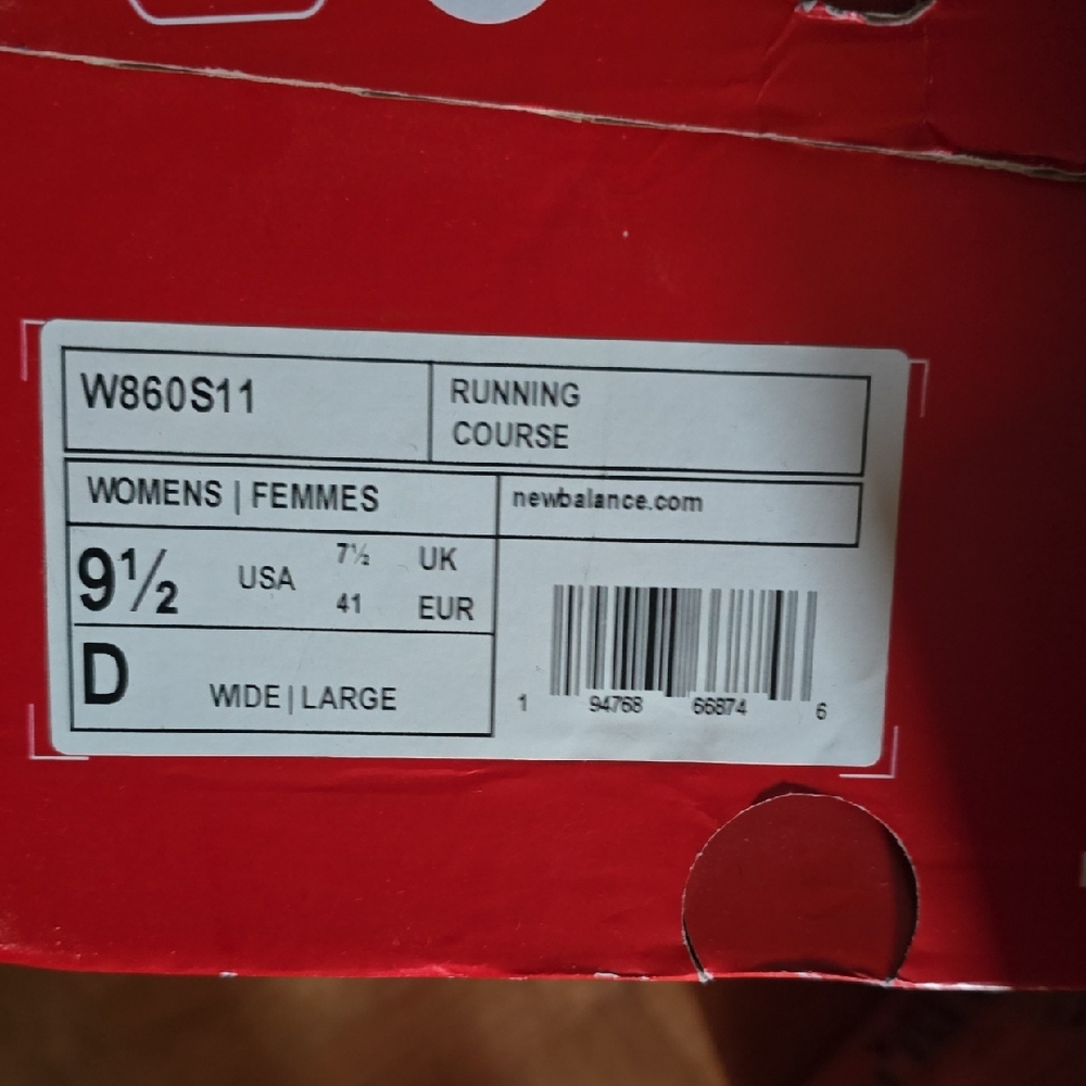 New Balance 9.5 Wide-D Fresh Foam 860 Grey  Running Course Shoes